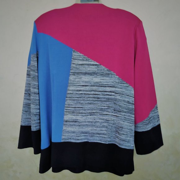 Misook Colorblock Jacket EUC XL - Picture 4 of 7